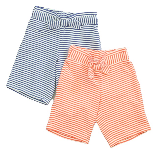 Janie and Jack Set of 2 Coral | Blue | White Leggings 3-6 Months 