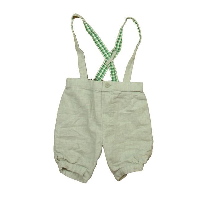 Janie and Jack Gray | Green Shorts 3-6 Months 
