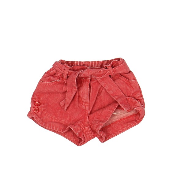 Janie and Jack Red Jean Shorts 3-6 Months 