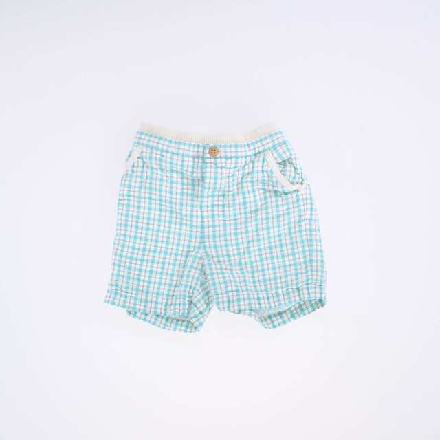 Janie and Jack Teal | Plaid Shorts 3-6 Months 