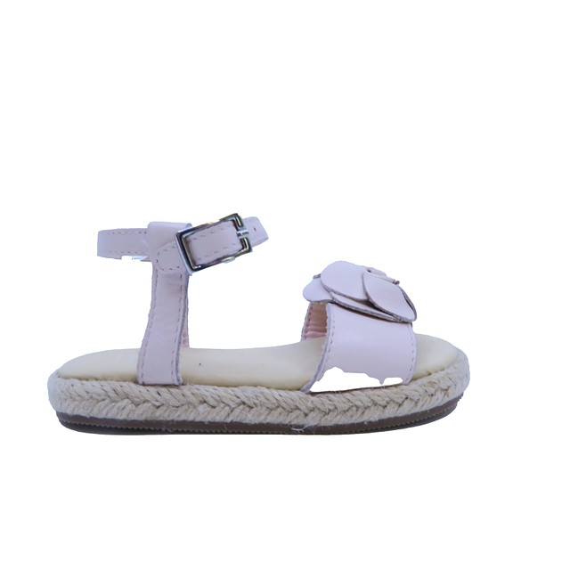 Janie and Jack Pink | Tan Sandals 4 Infant 