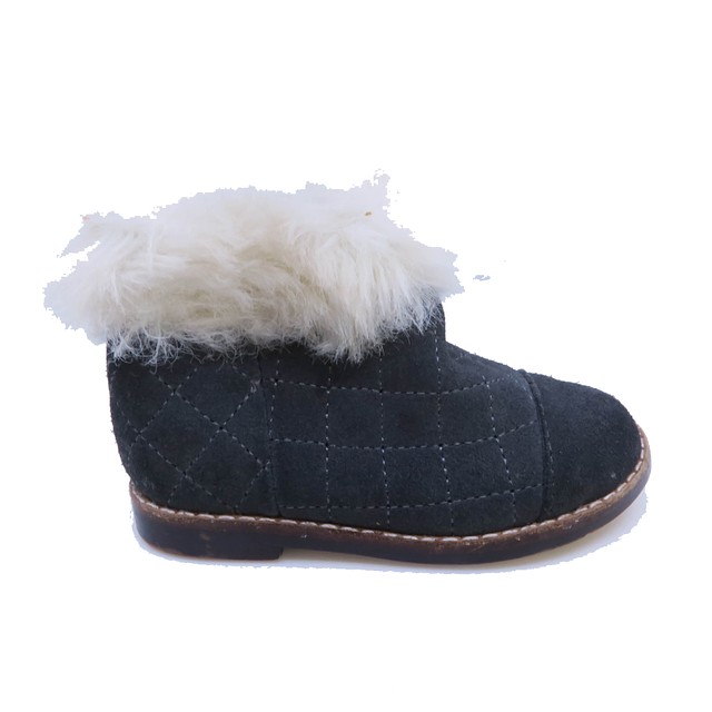 Janie and Jack Gray Fur Boots 5 Toddler 