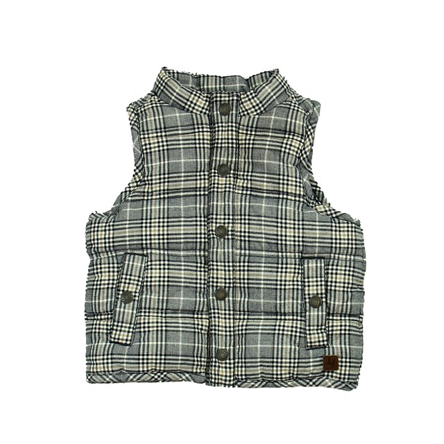 Janie and Jack Blue | Tan | White Vest 6-12 Months 