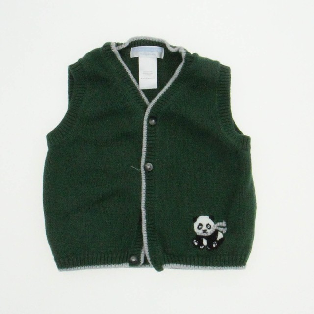 Janie and Jack Green Vest 6-12 Months 