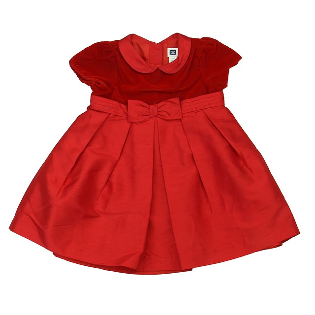 Janie and Jack Red Dress 6-12 Months 