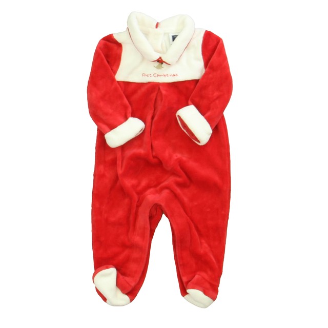 Janie and Jack White | Red "First Christmas" Long Sleeve Outfit Newborn 