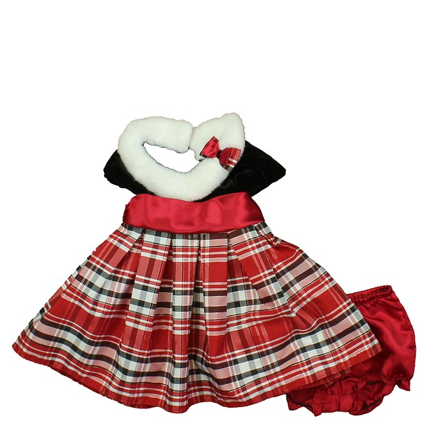 Jona Michelle 2-pieces Red | Black Special Occasion Dress 12 Months 