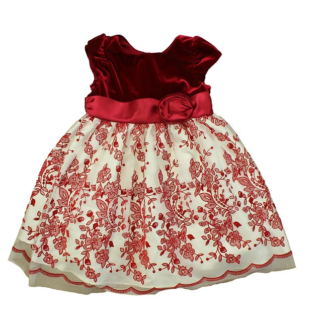 Jona Michelle Red | White Special Occasion Dress 3T 
