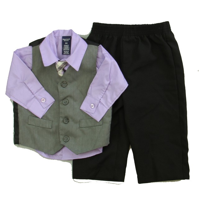 Jonathan Strong 4-pieces Purple | Gray | Black Special Occasion Outfit 18 Months 