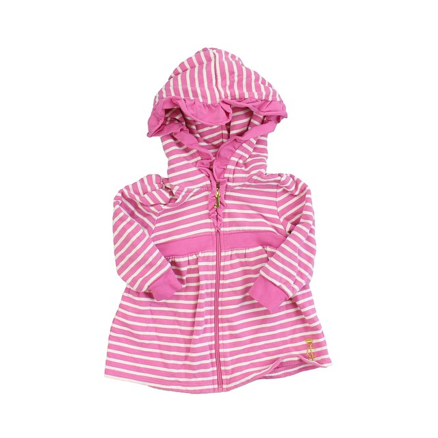Juicy Couture Pink | White | Stripes Hoodie 12-18 Months 