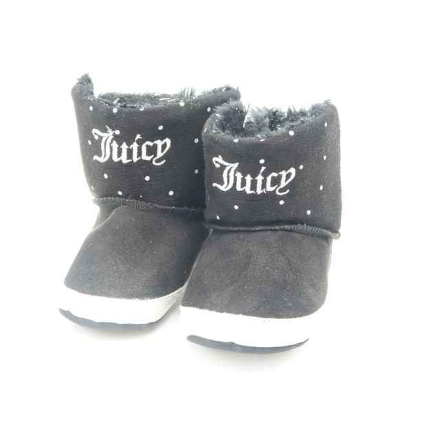Juicy Couture Black Booties *18-24 Months 
