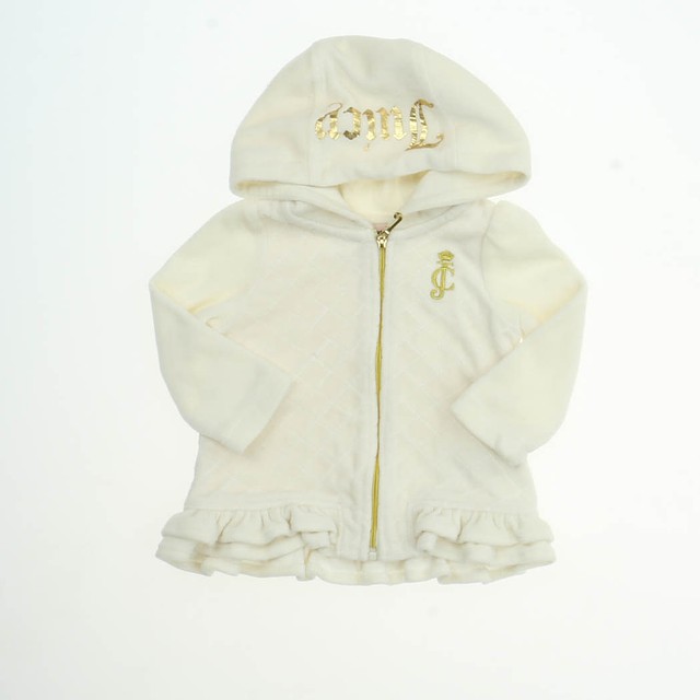 Juicy Couture Off White Hoodie 3-6 Months 