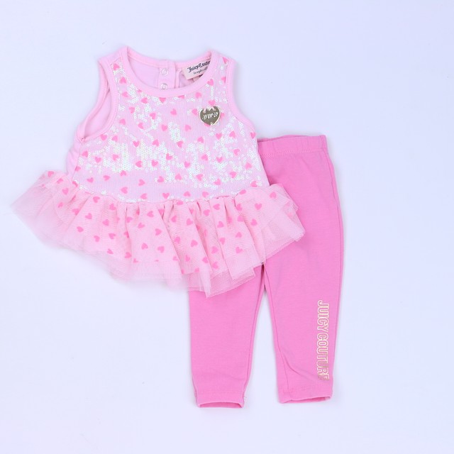Juicy Couture Pink Apparel Sets 3-6 Months 