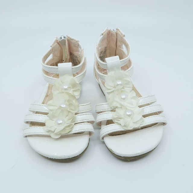 Jumping Beans White Sandals 6 Toddler 