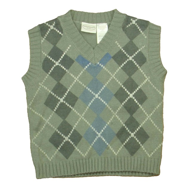 Kathy Ireland Gray Plaid Sweater Vest 24 Months 