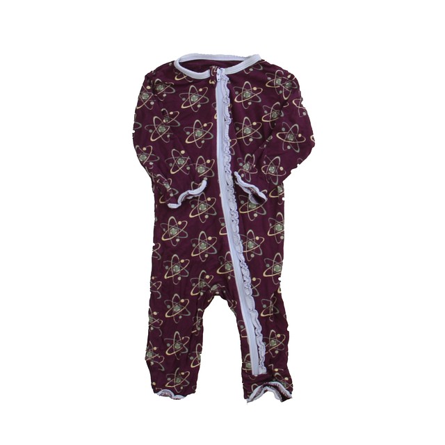 Kickee Pants Plum | Lavender 1-piece Non-footed Pajamas 0-3 Months 