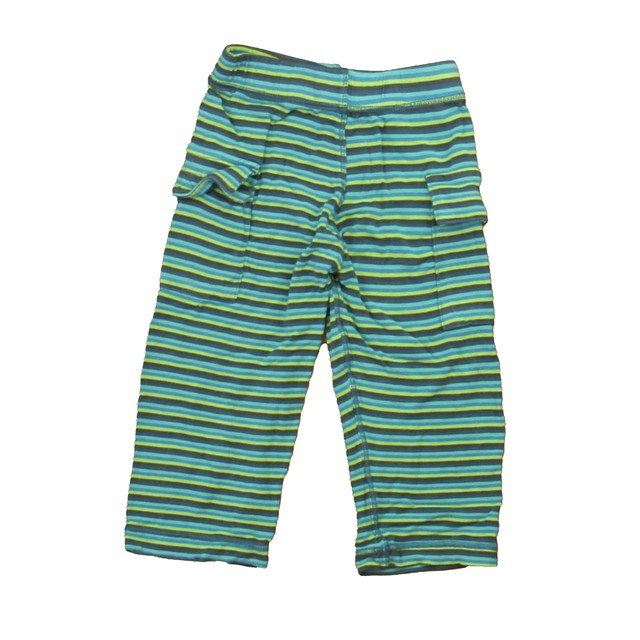 Kickee Pants Blue | Green Stripe Casual Pants 12-18 Months 