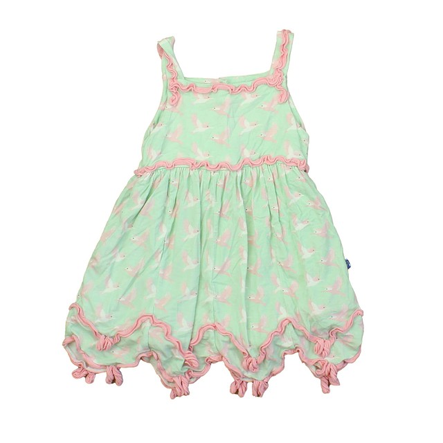 Kickee Pants Green | Pink Dress 12-18 Months 