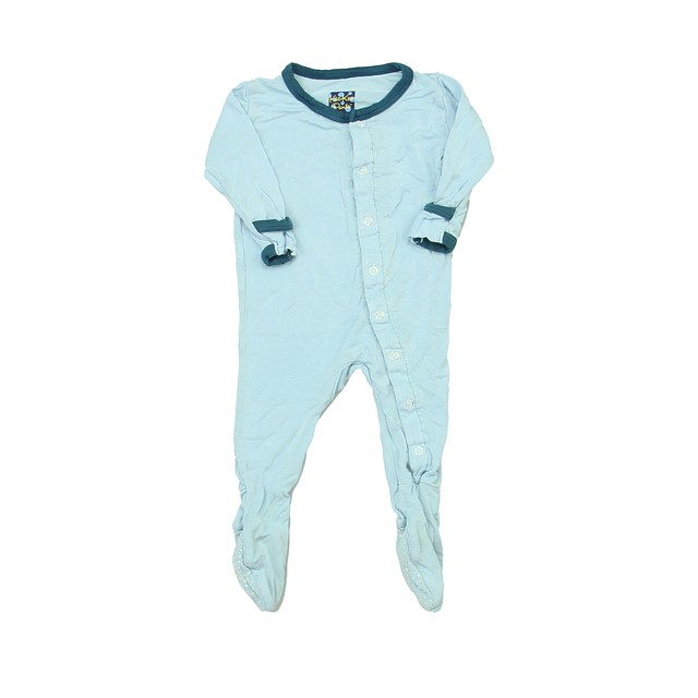 Kickee Pants Blue Long Sleeve Outfit 3-6 Months 