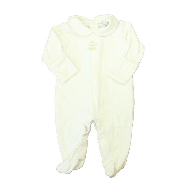 Kissy Kissy White | Beige Baby Stroller Long Sleeve Outfit 0-3 Months 