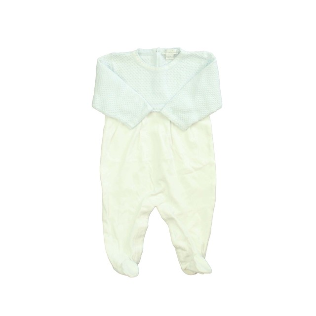 Kissy Kissy Blue | White Long Sleeve Outfit 3-6 Months 