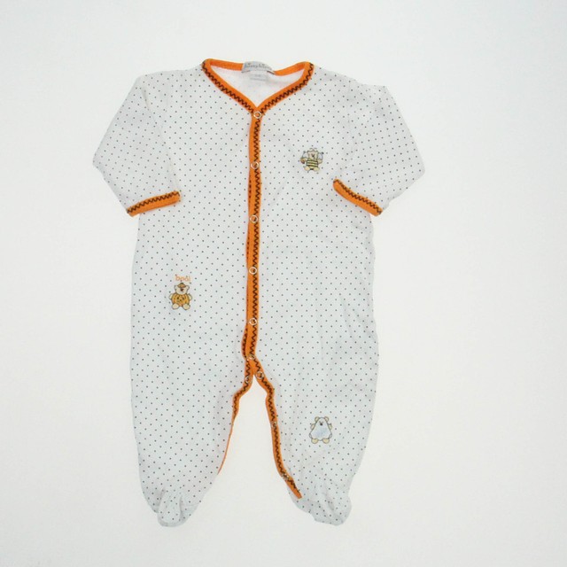 Kissy Kissy Ivory | Orange Long Sleeve Outfit 3-6 Months 