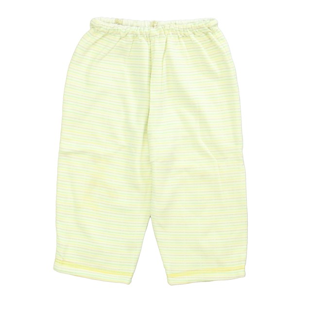 Kissy Kissy White | Green | Yellow Stripe Pants 6-9 Months 