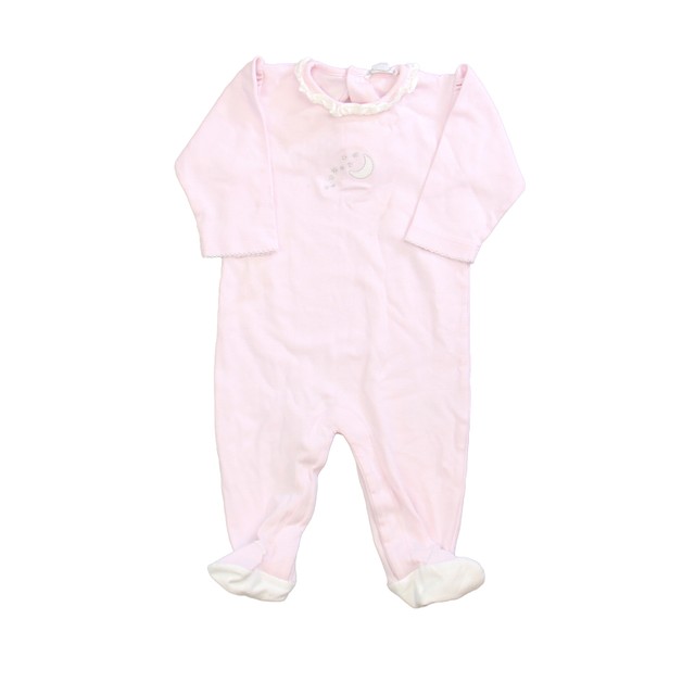 Kissy Kissy White | Pink Pima Long Sleeve Outfit 6-9 Months 