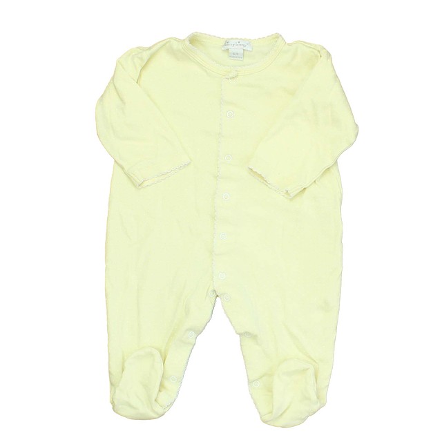 Kissy Kissy Yellow | White | Polka Dots 1-piece footed Pajamas 6-9 Months 
