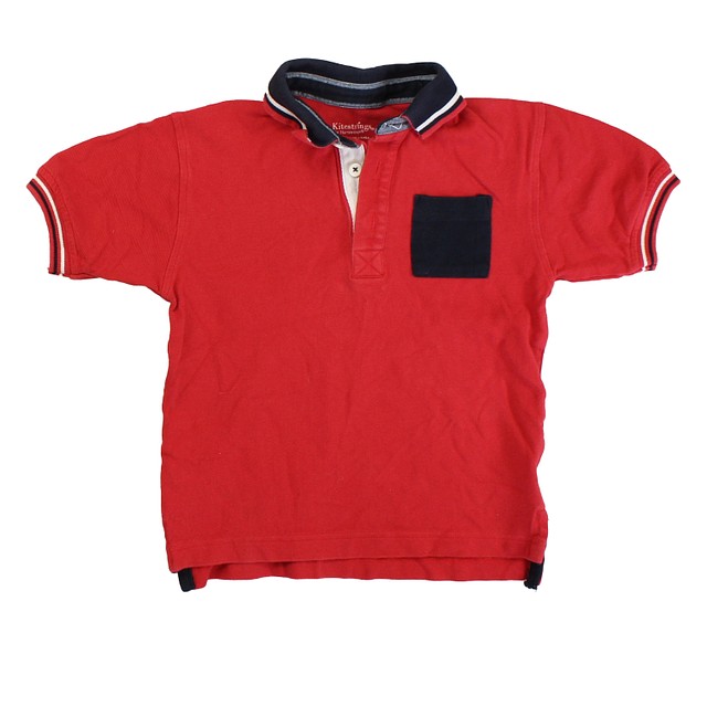 Kitestrings Red | Blue Polo Shirt 7 Years 
