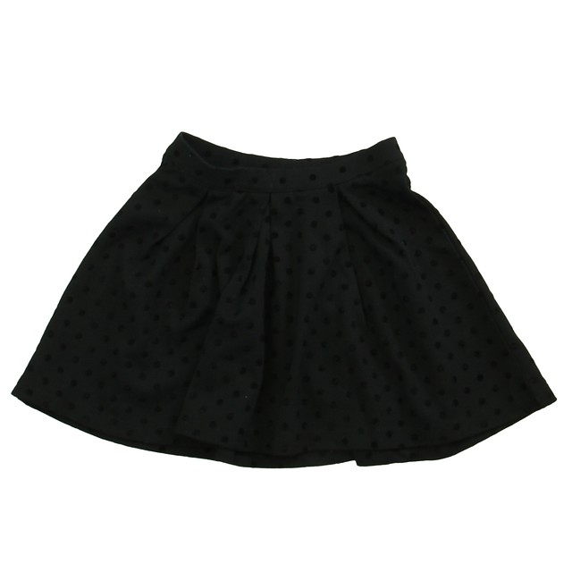 Lands' End Black Polka Dots Skirt 4T 
