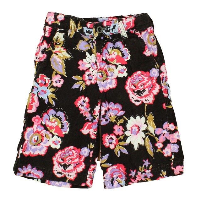 Lands' End Brown | Floral Shorts 4T 
