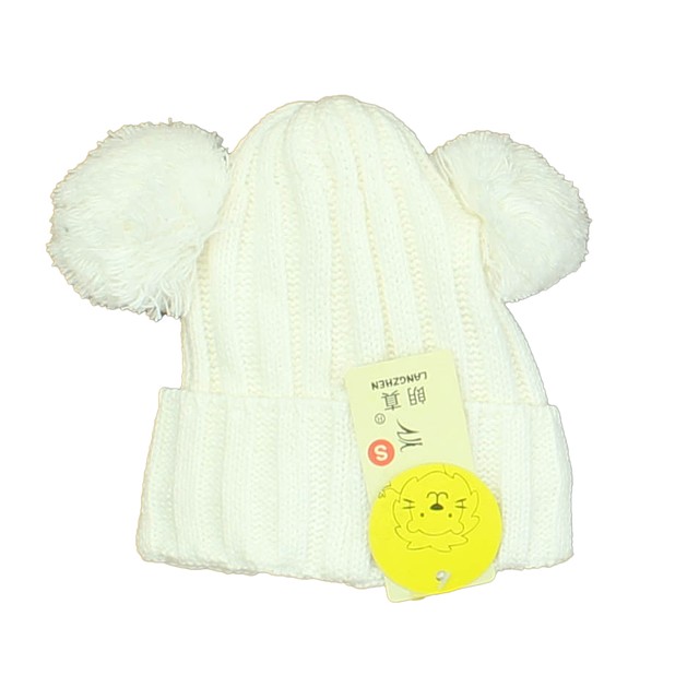 Langzhen White Winter Hat 0-6 Months 