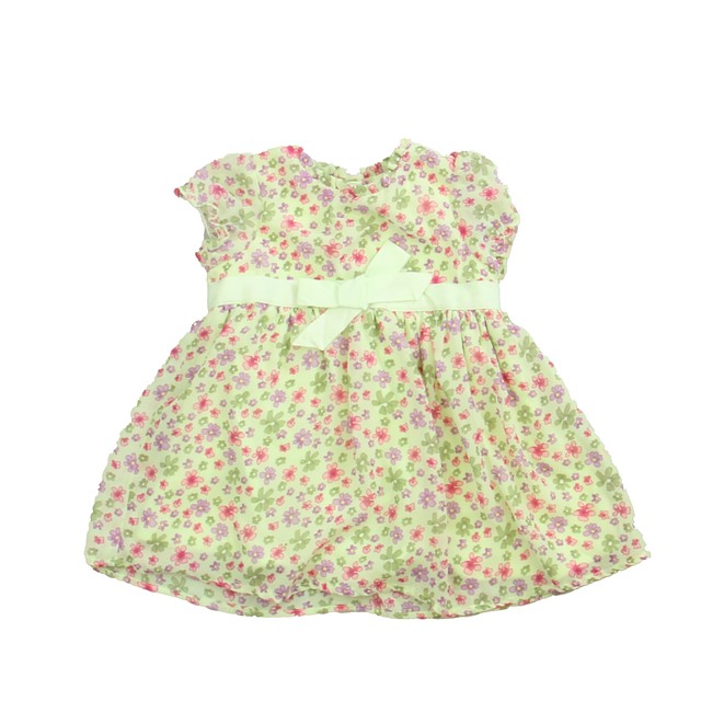 Laura Ashley Green Floral Dress *12-18 Months 