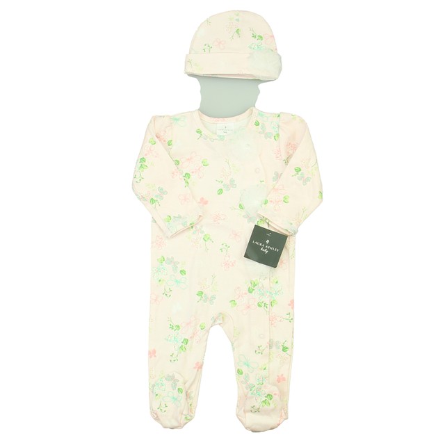 Laura Ashley 2-pieces Pink | Floral Long Sleeve Outfit 6-9 Months 
