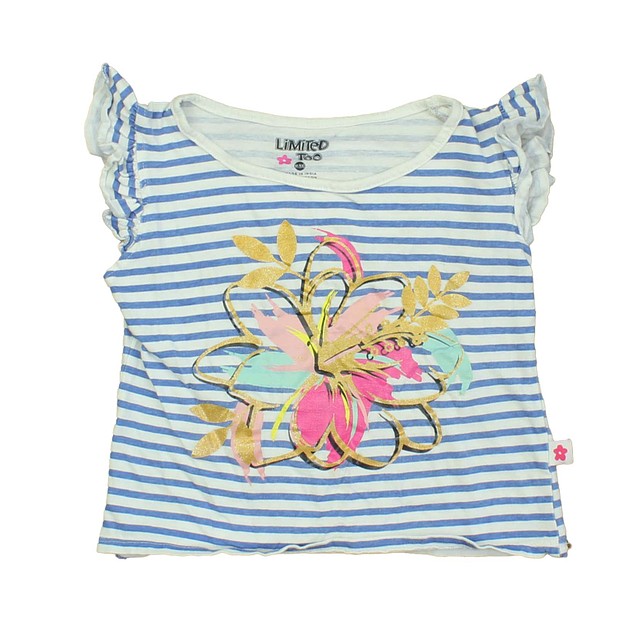 Limited Too Blue | White | Stripes | Flower T-Shirt 6 Years 