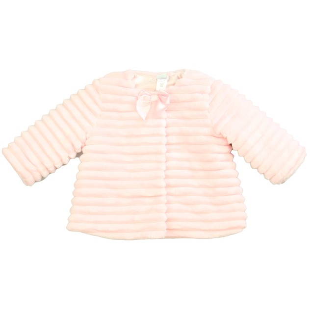 Little Me Pink | Faux Fur Jacket 12 Months 