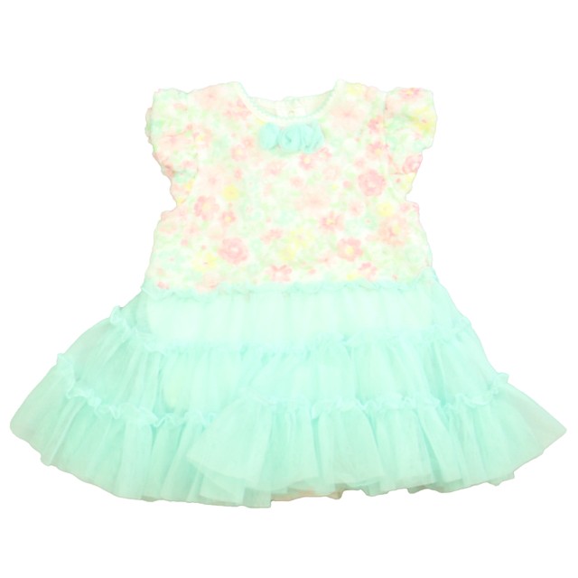 Little Me White | Pink | Aqua Special Occasion Dress 24 Months 