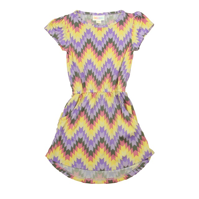 LuLaRoe Yellow | Gray | Purple Dress 2T 