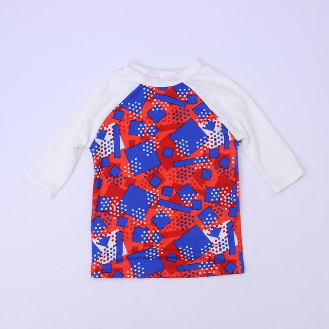 Lularoe Red | White | Blue Long Sleeve T-Shirt 2T 