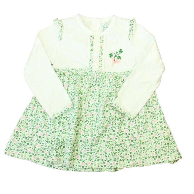 Made With Love Ireland White | Green Dress 18-24 Months 