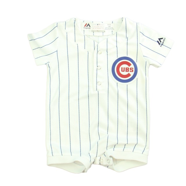 Majestic White | Chicago Cubs Romper 3-6 Months 