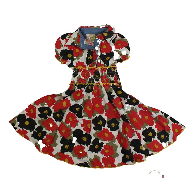 Maria Elena Red | Black | Floral Dress 2T 