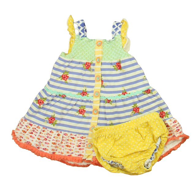 Matilda Jane 2-pieces Yellow | White | Green | Blue Dress 18-24 Months 