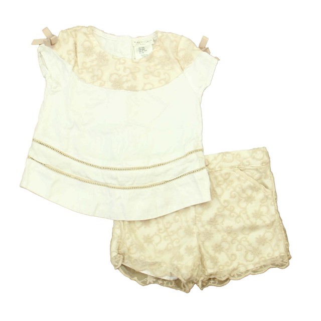 Max Studio 2-pieces White | Taupe Apparel Sets 12 Months 