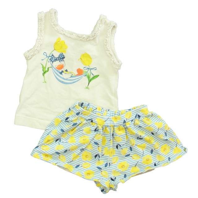 Mayoral 2-pieces White | Yellow | Blue Apparel Sets 12 Months 