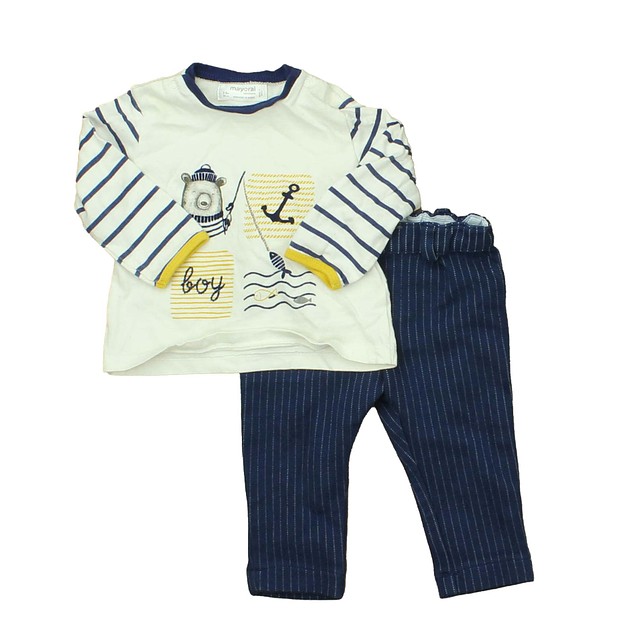 Mayoral 2-pieces Blue | White Apparel Sets 2-4 Months 