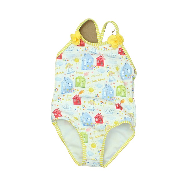 Mayoral White | Yellow | Blue | Red 1-piece Swimsuit 2T 