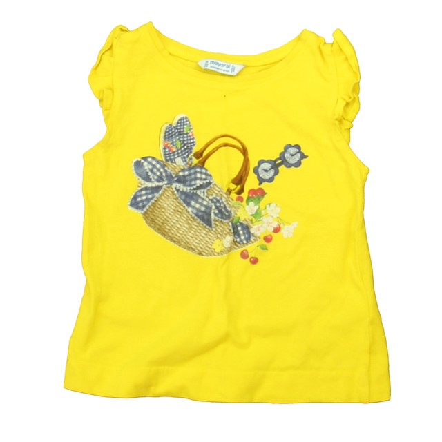 Mayoral Yellow | Blue Basket T-Shirt 3T 