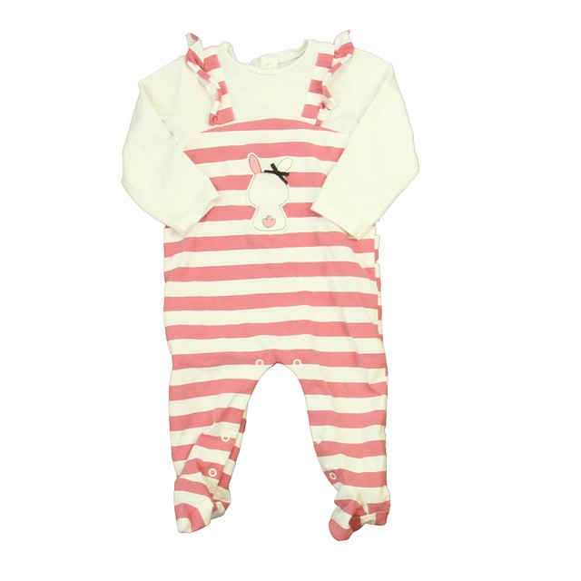 Mayoral Pink | White Bunny Long Sleeve Outfit 4-6 Months 